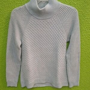 Talbots Elegant Cream Turtleneck Sweater